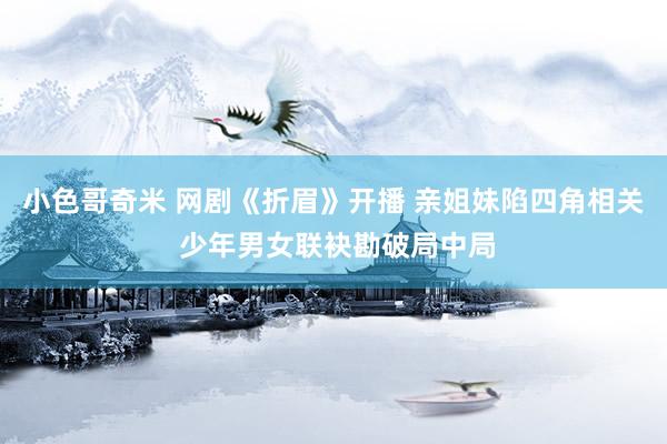 小色哥奇米 网剧《折眉》开播 亲姐妹陷四角相关 少年男女联袂勘破局中局
