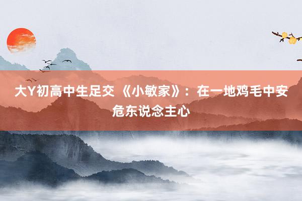 大Y初高中生足交 《小敏家》：在一地鸡毛中安危东说念主心